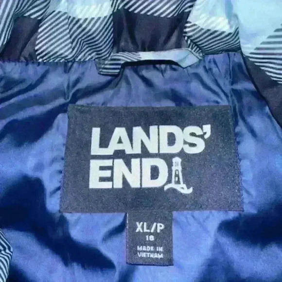 Lands' End Women's Plus Size Down Puffer Vest - Picture 5 of 6